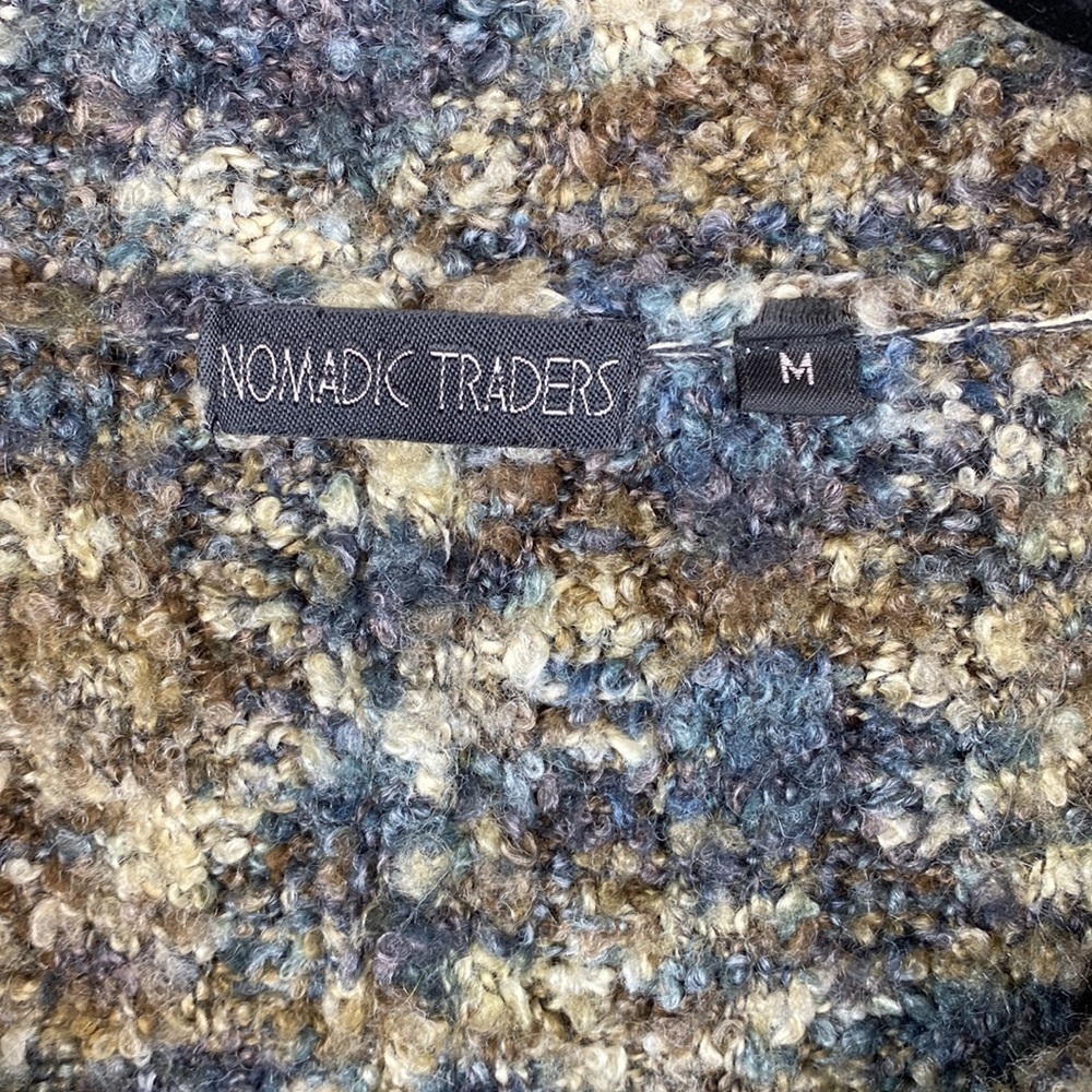 Nomadic Traders Knit Multi-Colored Button Down Sw… - image 3